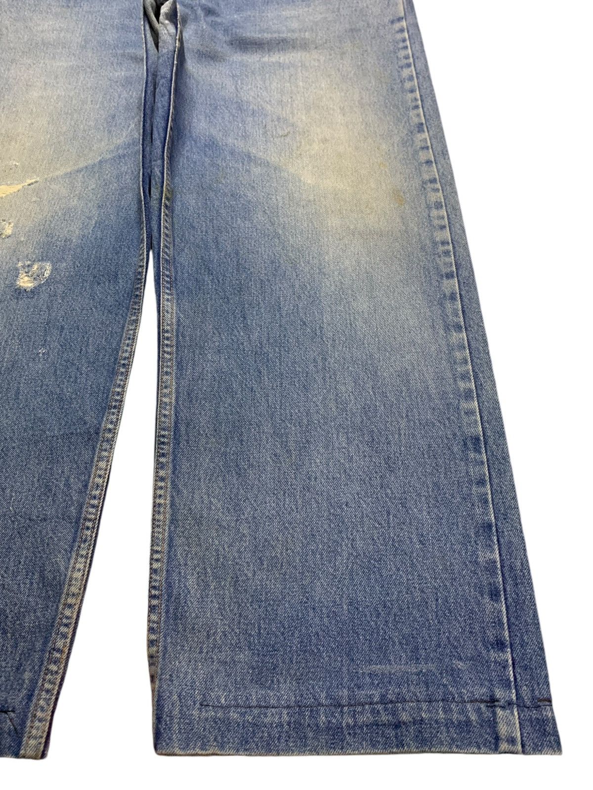 Levi's × Levi's Vintage Clothing Vintage 80s Levis 612 Orange Tab Mud Wash Ripped Baggy Jeans Size US 39 - 7 Thumbnail