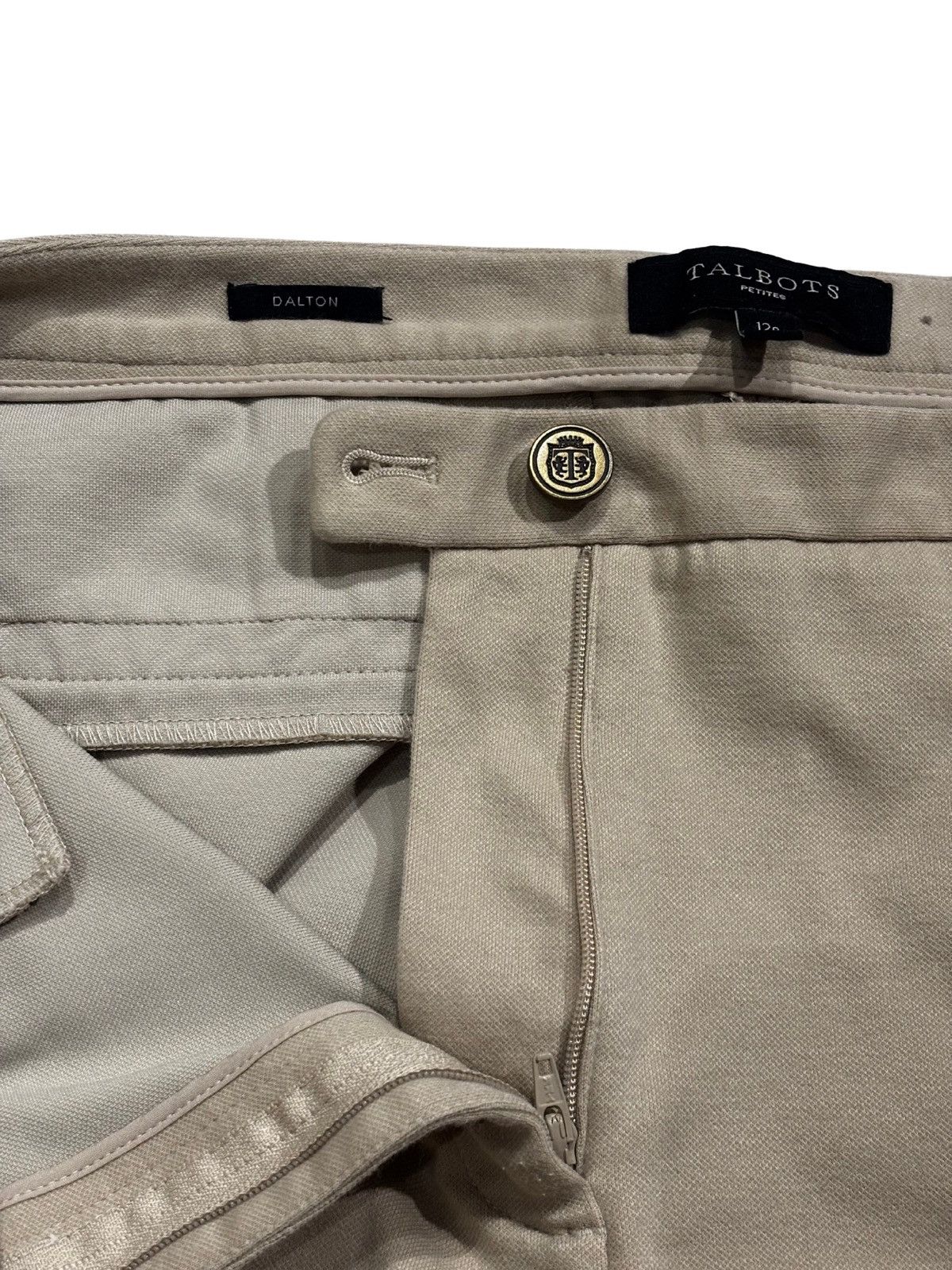 Talbots Women’s beige ankle pants.wp1010 Size 34" / US 12 / IT 48 - 5 Thumbnail