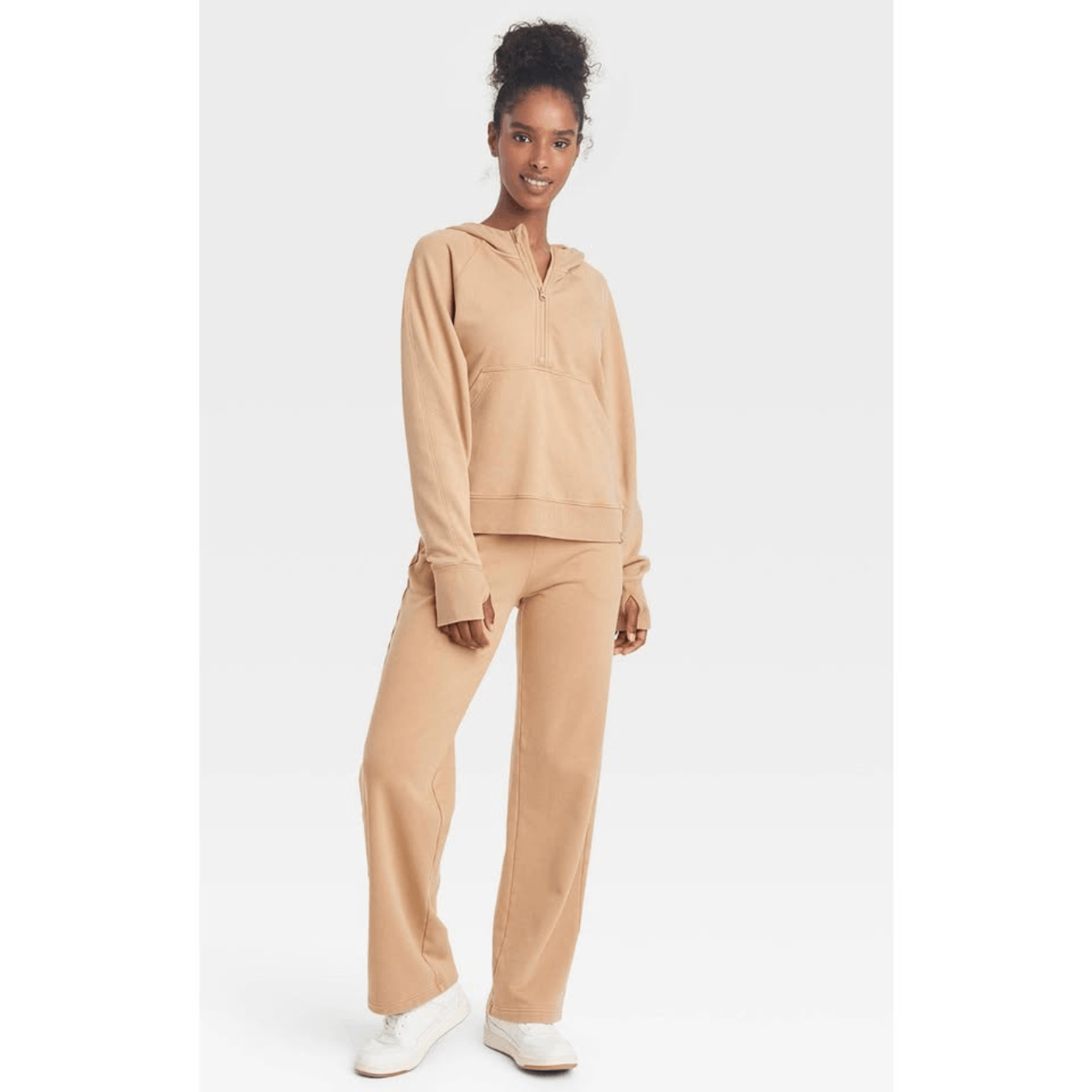 Other JoyLab Beige Half Zip Fleece Pullover Sweatshirt Size XL Size XL / US 12-14 / IT 48-50 - 3 Thumbnail