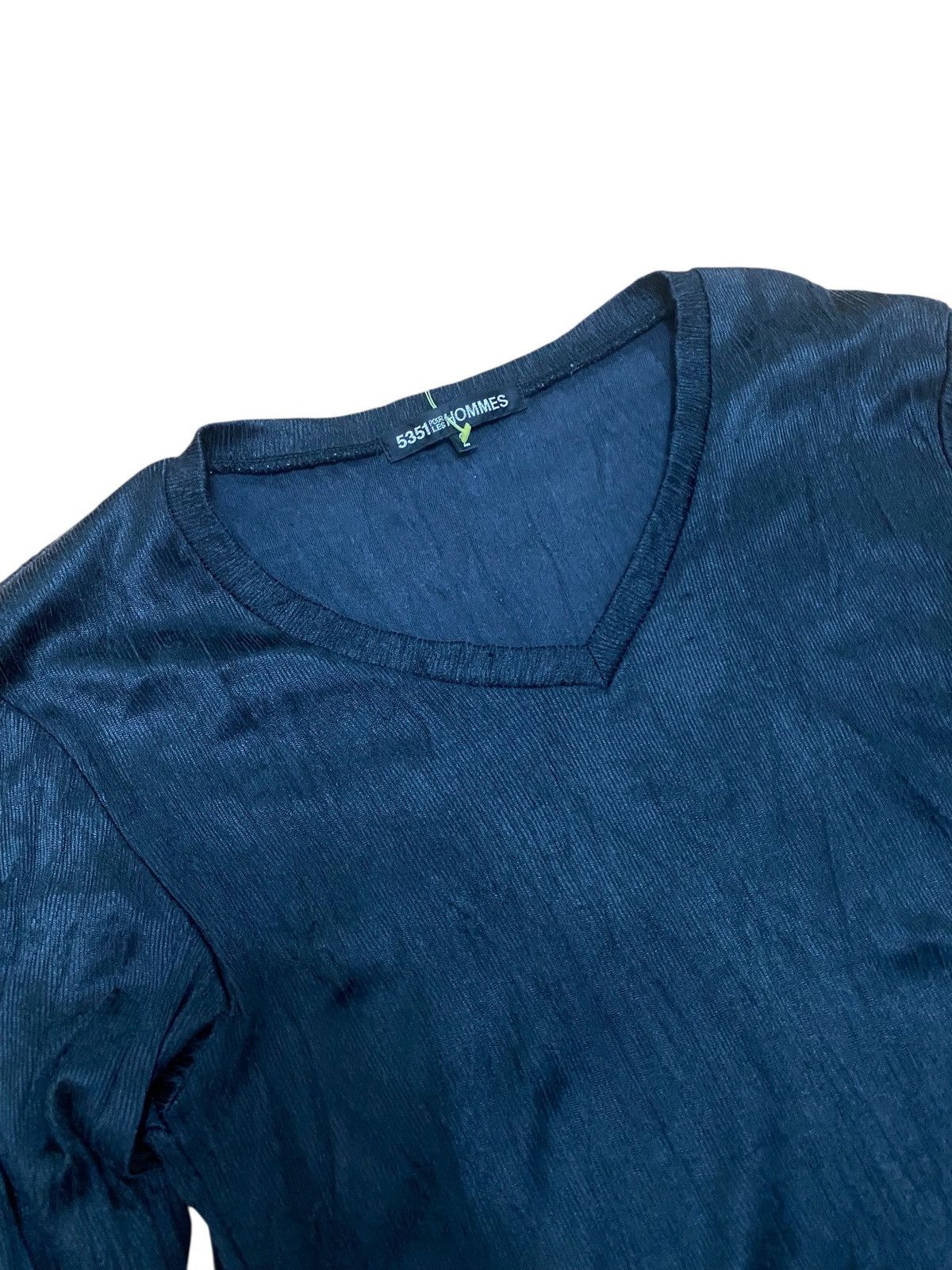 5351 POUR LES HOMMES × Designer × Japanese Brand 5351 pour les hommes longsleeve tshirt stretch Size M / US 6-8 / IT 42-44 - 3 Thumbnail