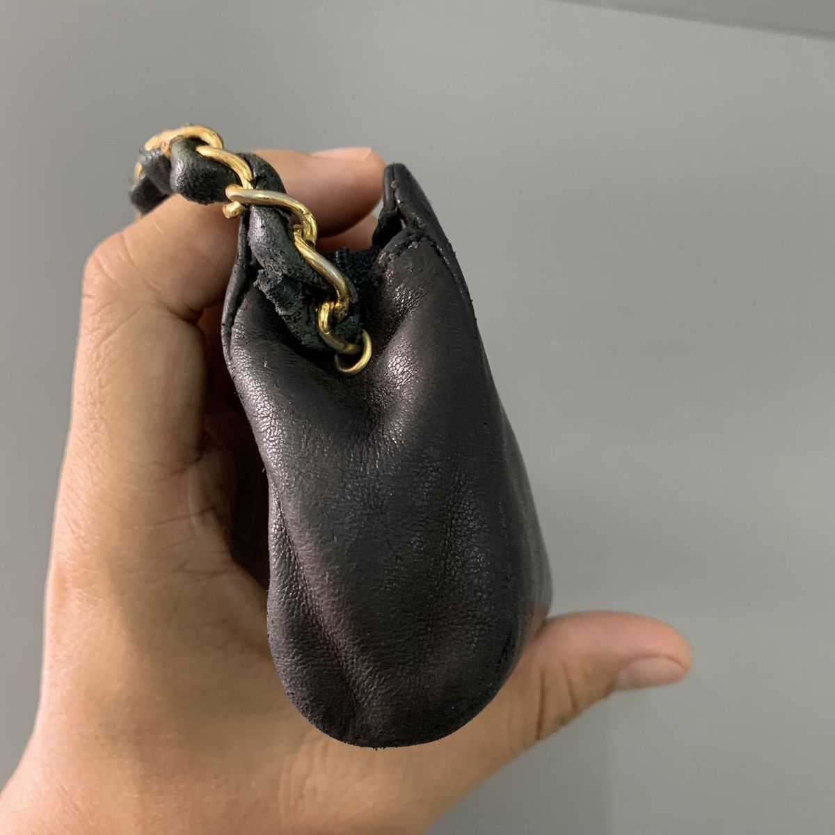 Chanel Chanel Vintage Black Mini Pochette Bag Size ONE SIZE - 7 Thumbnail