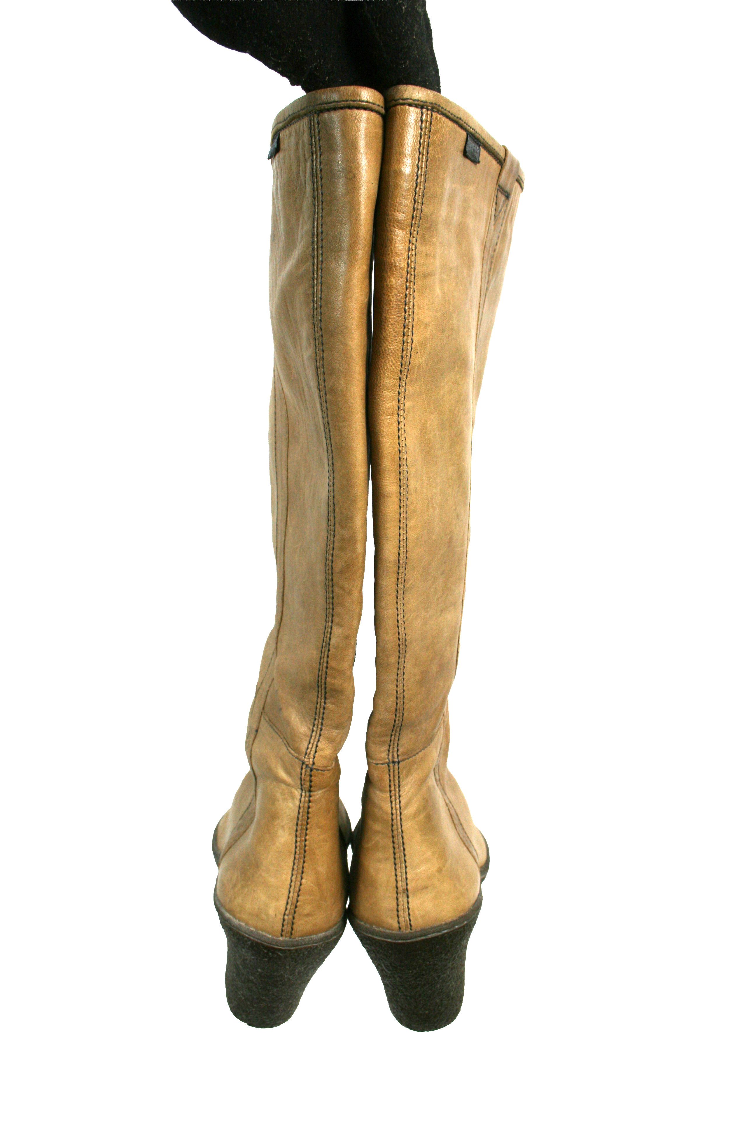 Camper 00S Goblin Y2K Leather Heeled Riding Boots Vintage Size US 9 / IT 39 - 11 Thumbnail