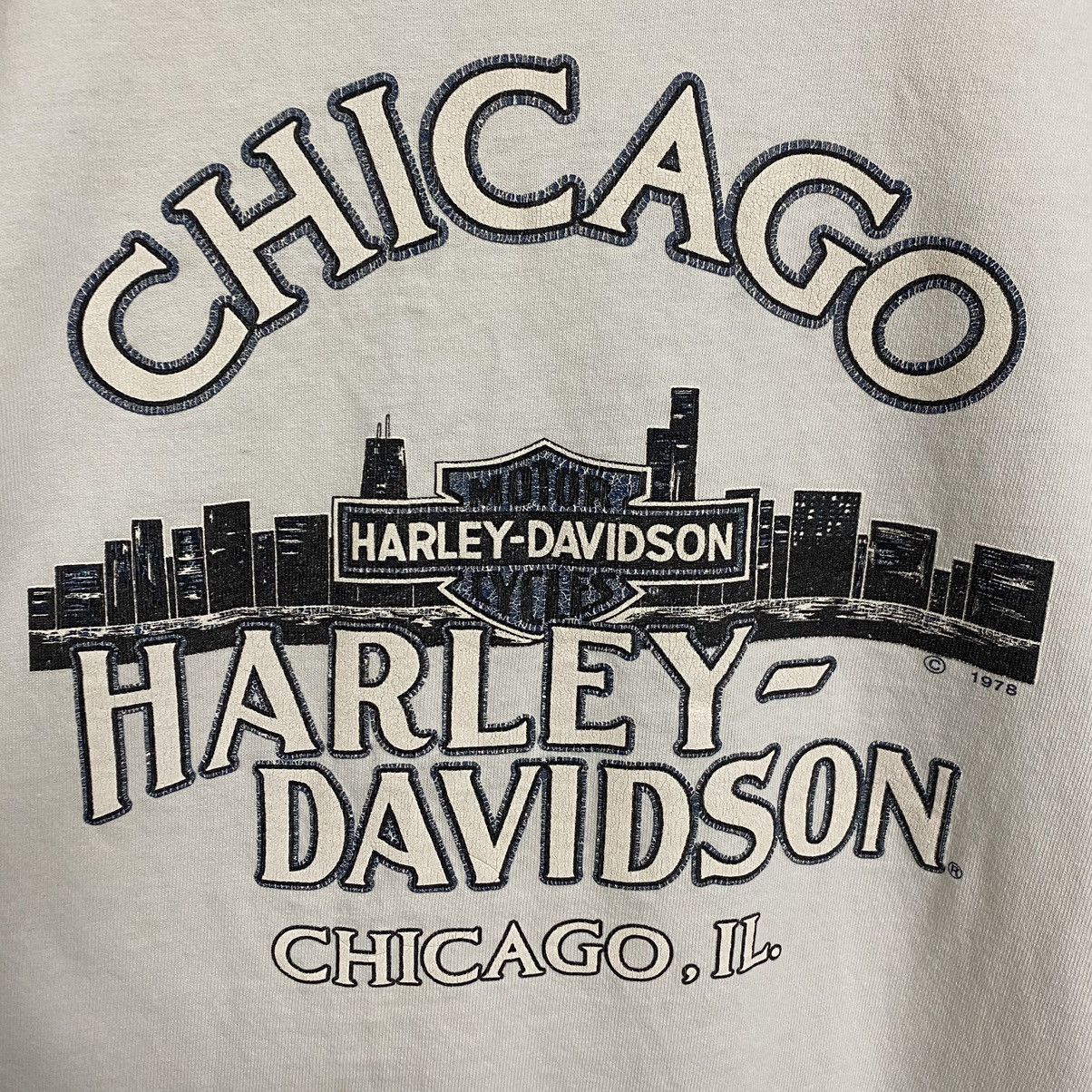 Harley Davidson × Vintage Vintage 70s Harley Davidson Henly short sleeve tee Size US L / EU 52-54 / 3 - 14 Thumbnail