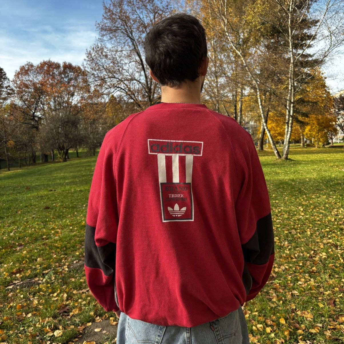 Adidas Adidas Vintage 90s Sweatshirt Big logo Y2K Size US XL / EU 56 / 4 - 1 Thumbnail