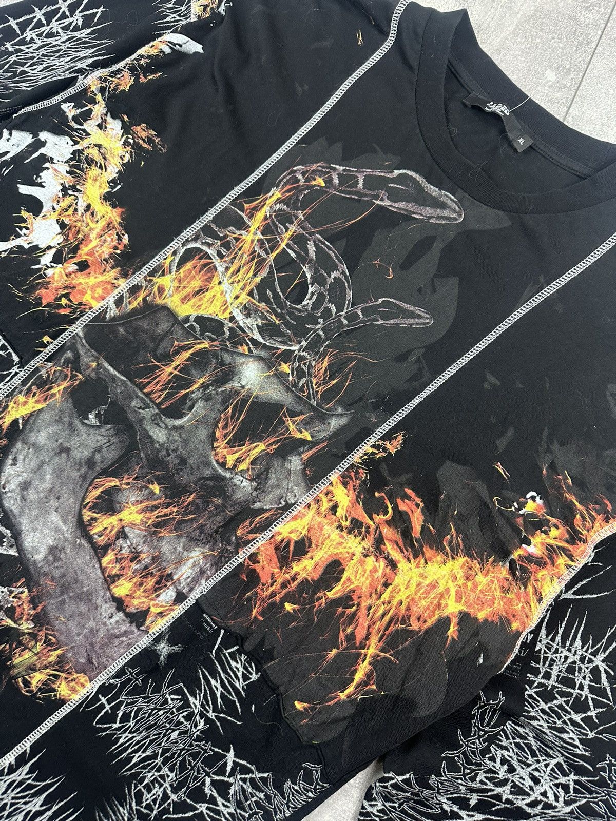 Jaded London Jaded London Overprint Logo Anarchy Long-Sleeve Size US XL / EU 56 / 4 - 4 Thumbnail