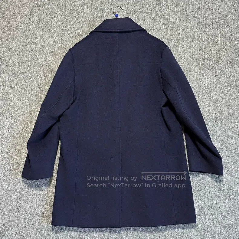 Dior Dior Navy blue cashmere coat coat Size US L / EU 52-54 / 3 - 3 Thumbnail