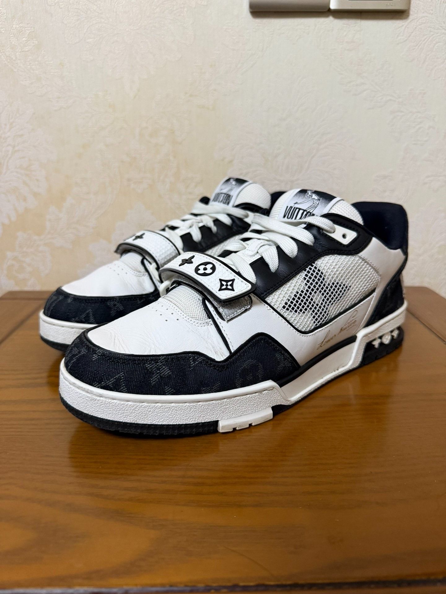 Louis Vuitton Louis Vuitton Training Denim Black Lowtop Sneakers 42 Men Size US 9 / EU 42 - 1 Thumbnail
