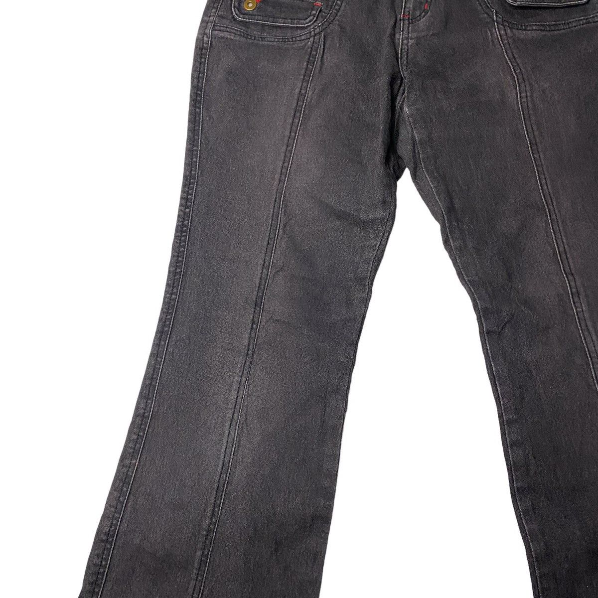 If Six Was Nine Flared Lowrise Washed Straight Cut Jeans Size US 28 / EU 44 - 3 Thumbnail