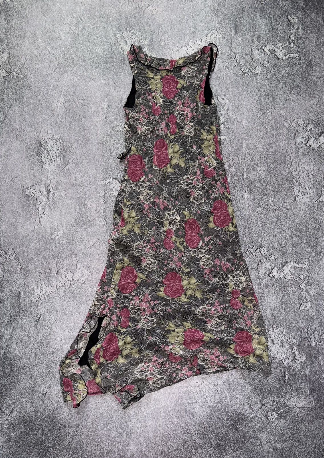 Jean Paul Gaultier × Vintage Mesh dress all printed flowers like motiv Jean Paul Gaultier Size M / US 6-8 / IT 42-44 - 11 Thumbnail