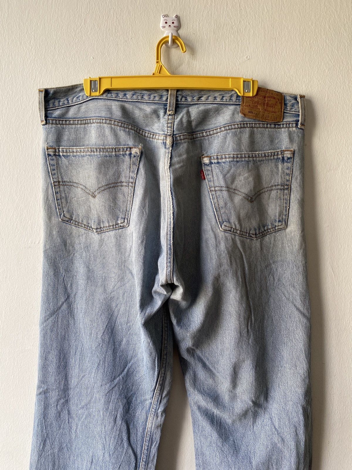 Levi's Vintage 90s Levi’s 501 Distressed Trashed Denim Size US 35 - 11 Thumbnail