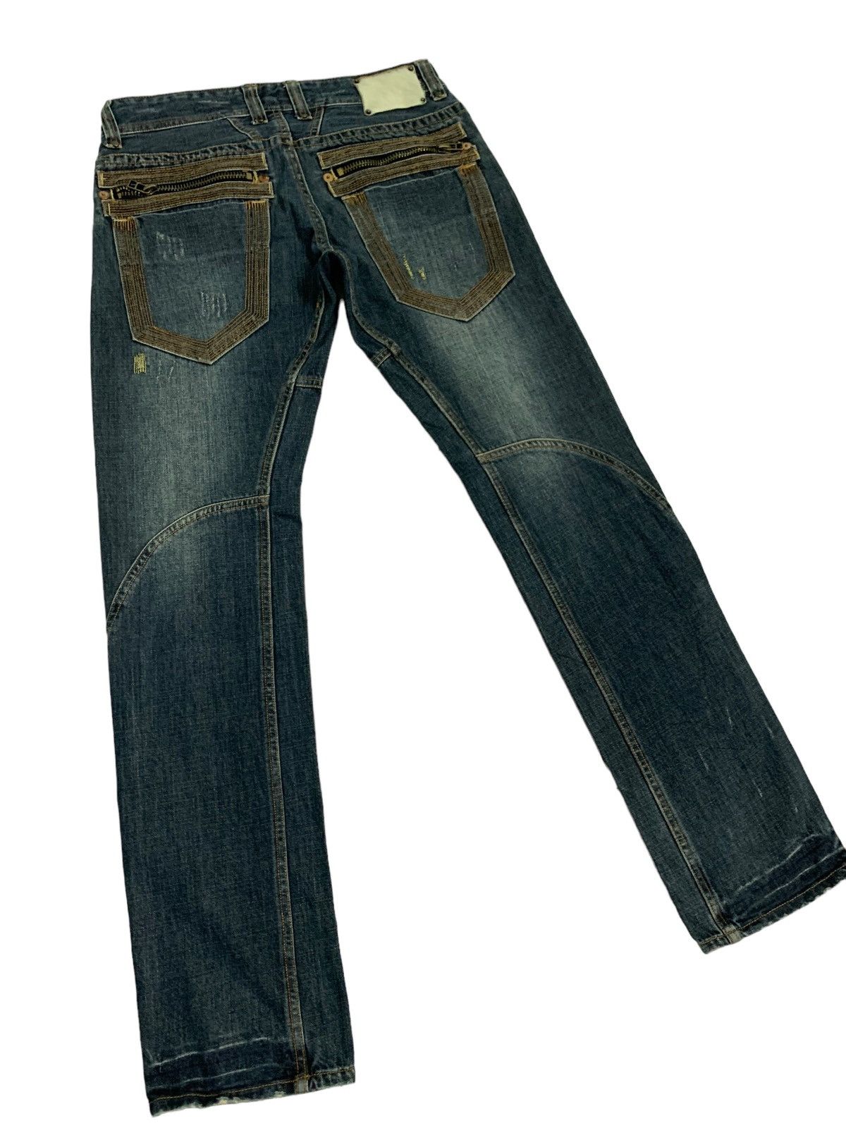 Japanese Brand × Le Grande Bleu (L.G.B.) × Tornado Mart 🔥Rare Design Japanese Brand Urban Craft Zipper Pocket Jeans Size US 31 - 2 Thumbnail