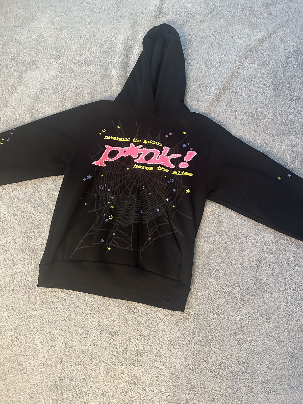 *pink* spider hoodie