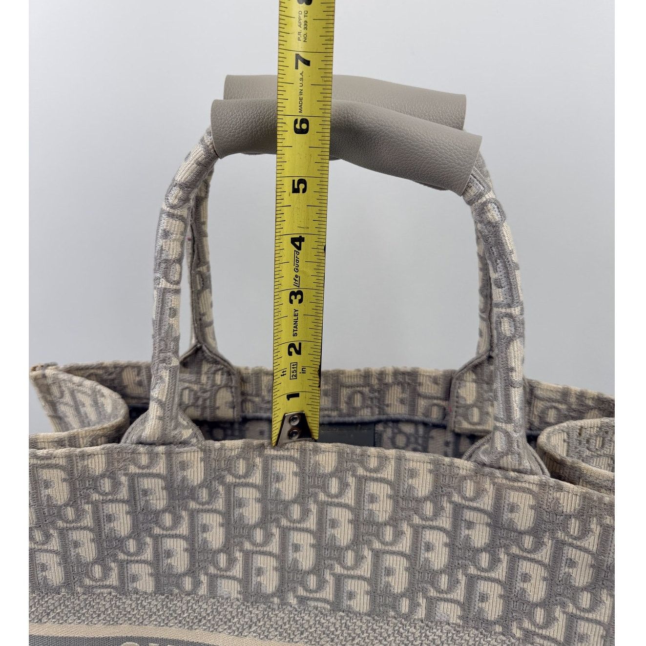 Dior Christian Dior Gray Oblique Medium Book Tote Size ONE SIZE - 9 Thumbnail