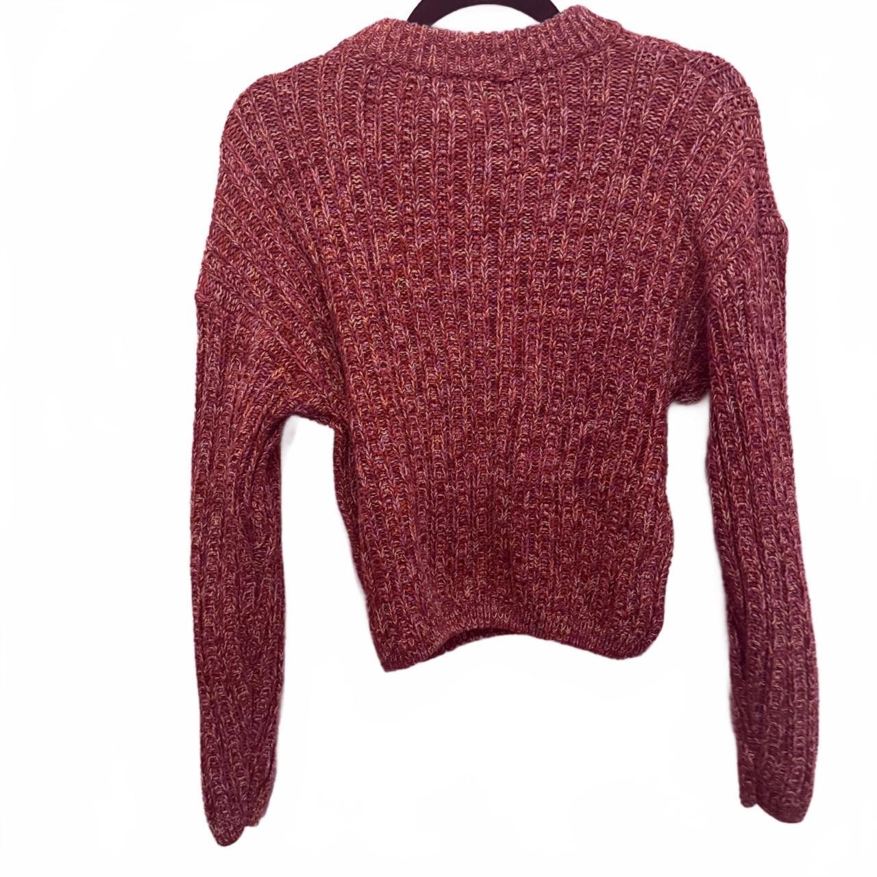 Designer Cozy Ribbed Knit Sweater Size XS / US 0-2 / IT 36-38 - 2 Thumbnail