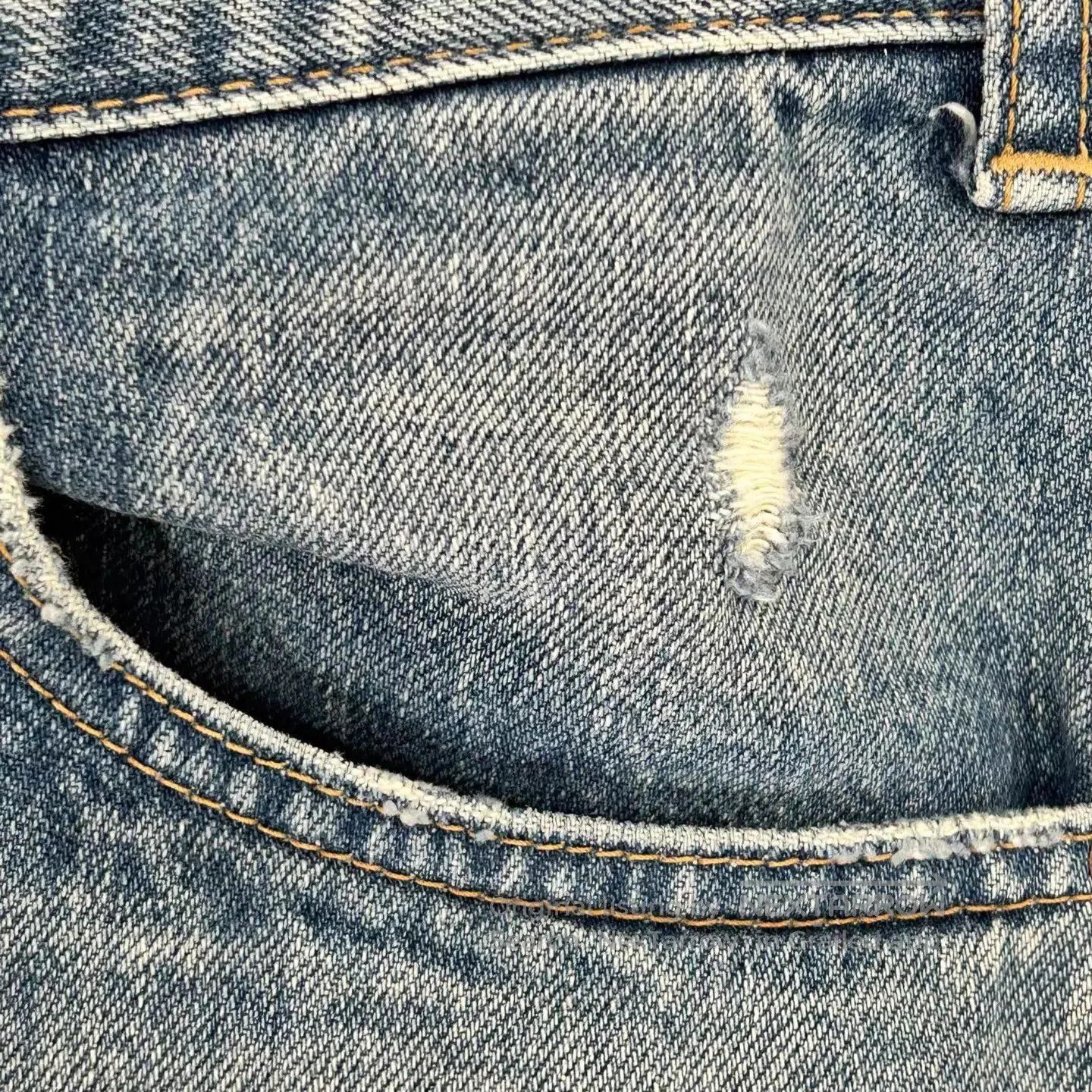 Celine Blue Distressed Denim Jeans. Size US 32 / EU 48 - 7 Thumbnail