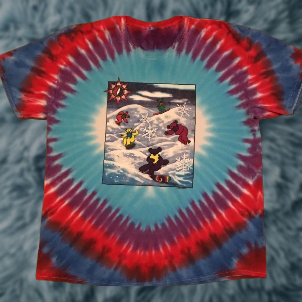 Vintage VINTAGE Grateful Dead Shirt XL Blues 90s Concert Hippie Grunge All Over Print T-Shirt Mens"} Size US XL / EU 56 / 4 - 1 Thumbnail