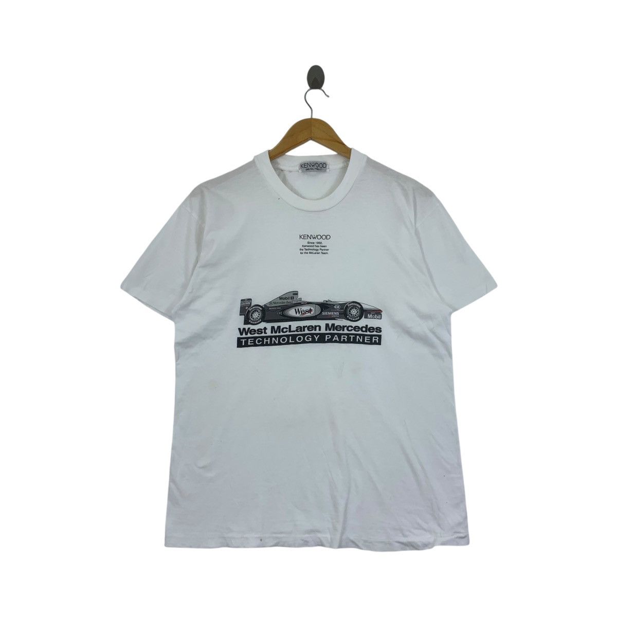 Vintage Vintage 90’ RACING MERCEDES WEST MCLAREN Kenwood Tee Shirt Size US M / EU 48-50 / 2 - 1 Thumbnail