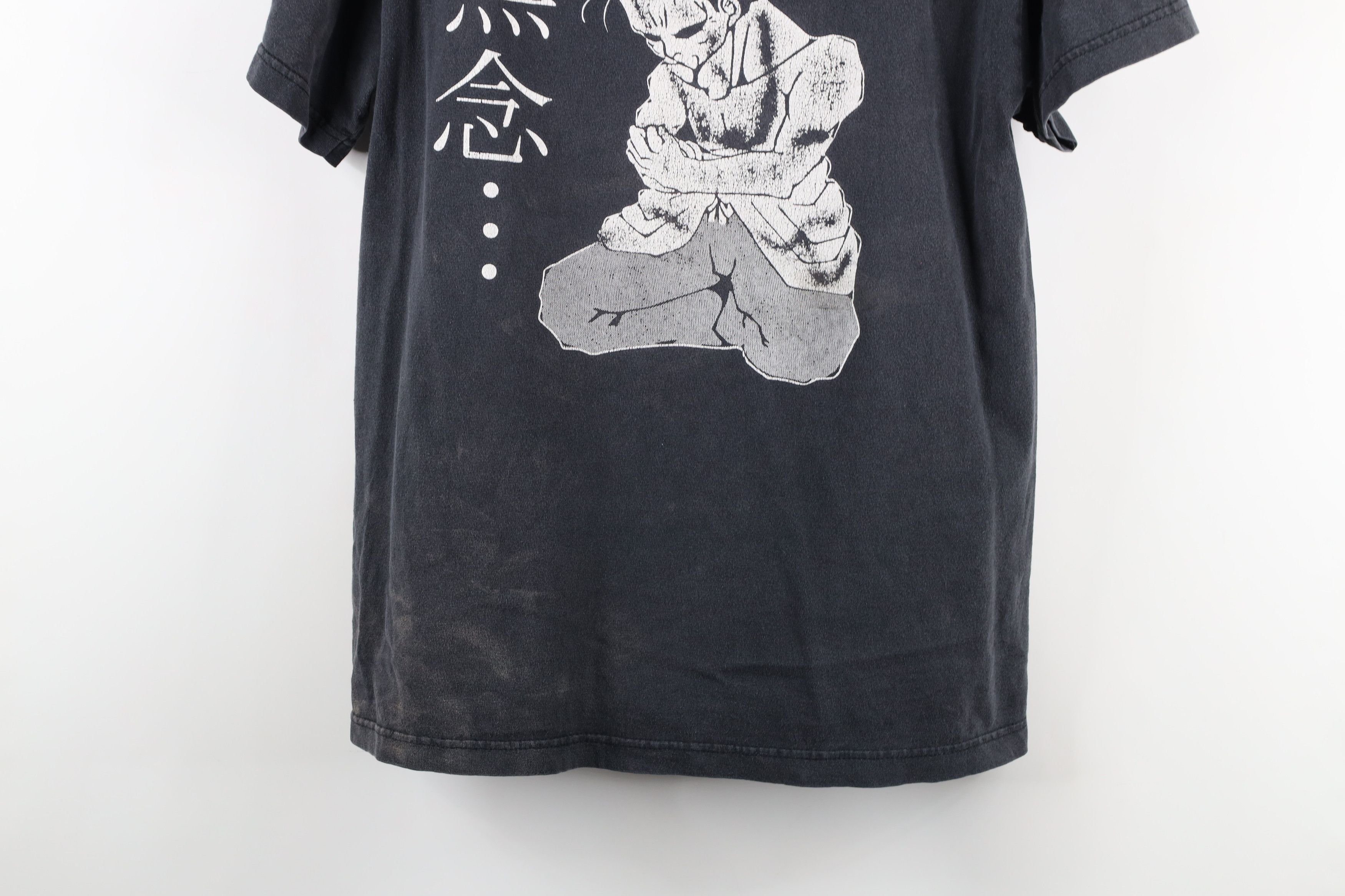 Vintage Vintage Thrashed No Thoughts Chinese Sensei T-Shirt Black Size US M / EU 48-50 / 2 - 3 Thumbnail