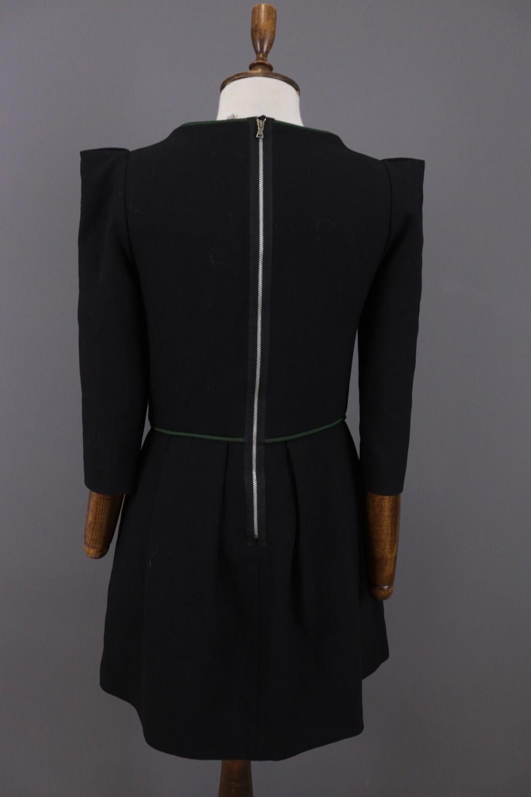 Designer Cop Copine Leora Robe Black A-Line Dress Size 40 Size M / US 6-8 / IT 42-44 - 9 Thumbnail
