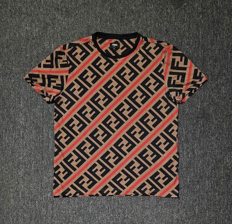 Fendi Fendi All-over Print Short Sleeve T-shirt-yf Size US M / EU 48-50 / 2 - 1 Thumbnail