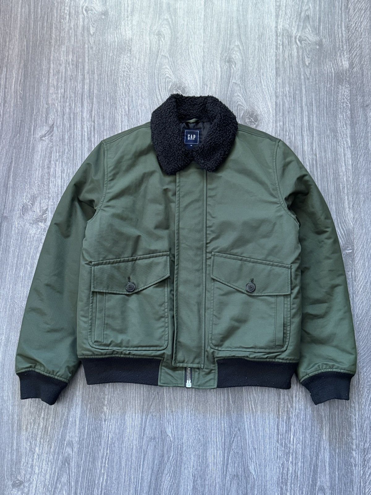 Gap Vintage Gap Nylon Aviator Bomber Jacket Size US M / EU 48-50 / 2 - 1 Thumbnail