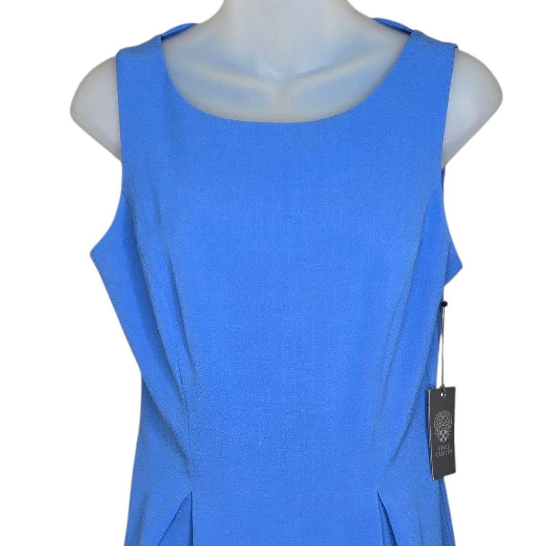 Vince Camuto Vince Camuto Womens Sleeveless Dress Size 4 Sky Blue Bow Size S / US 4 / IT 40 - 2 Thumbnail