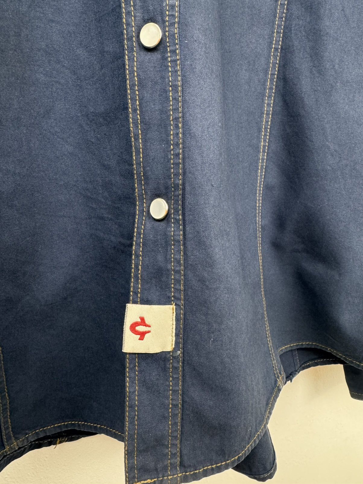True Religion True Religion Men Denim Shirt Dark Blue Snap Button Size L Size US L / EU 52-54 / 3 - 3 Thumbnail