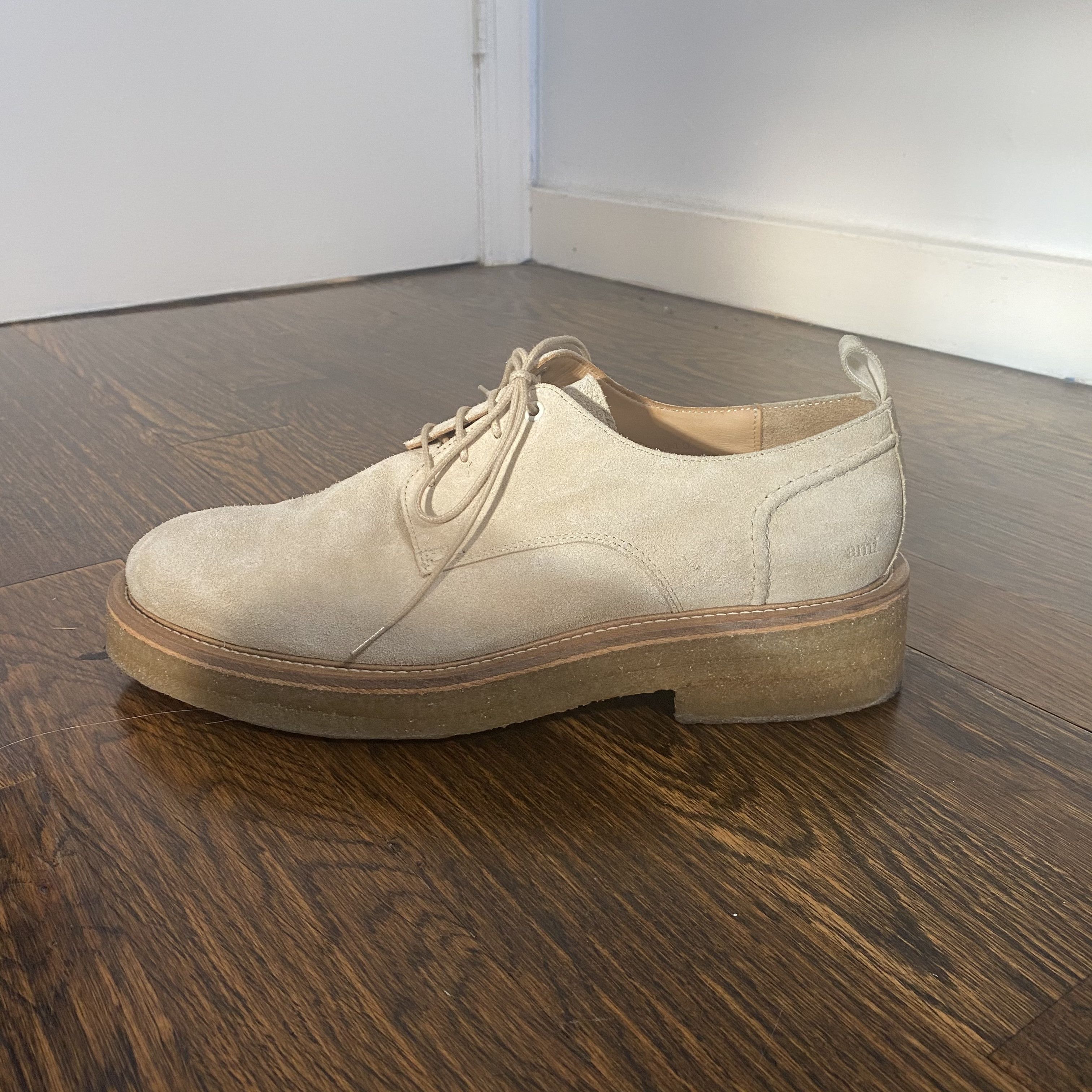 AMI AMI Paris beige derby shoes Size US 11.5 / EU 44-45 - 7 Thumbnail