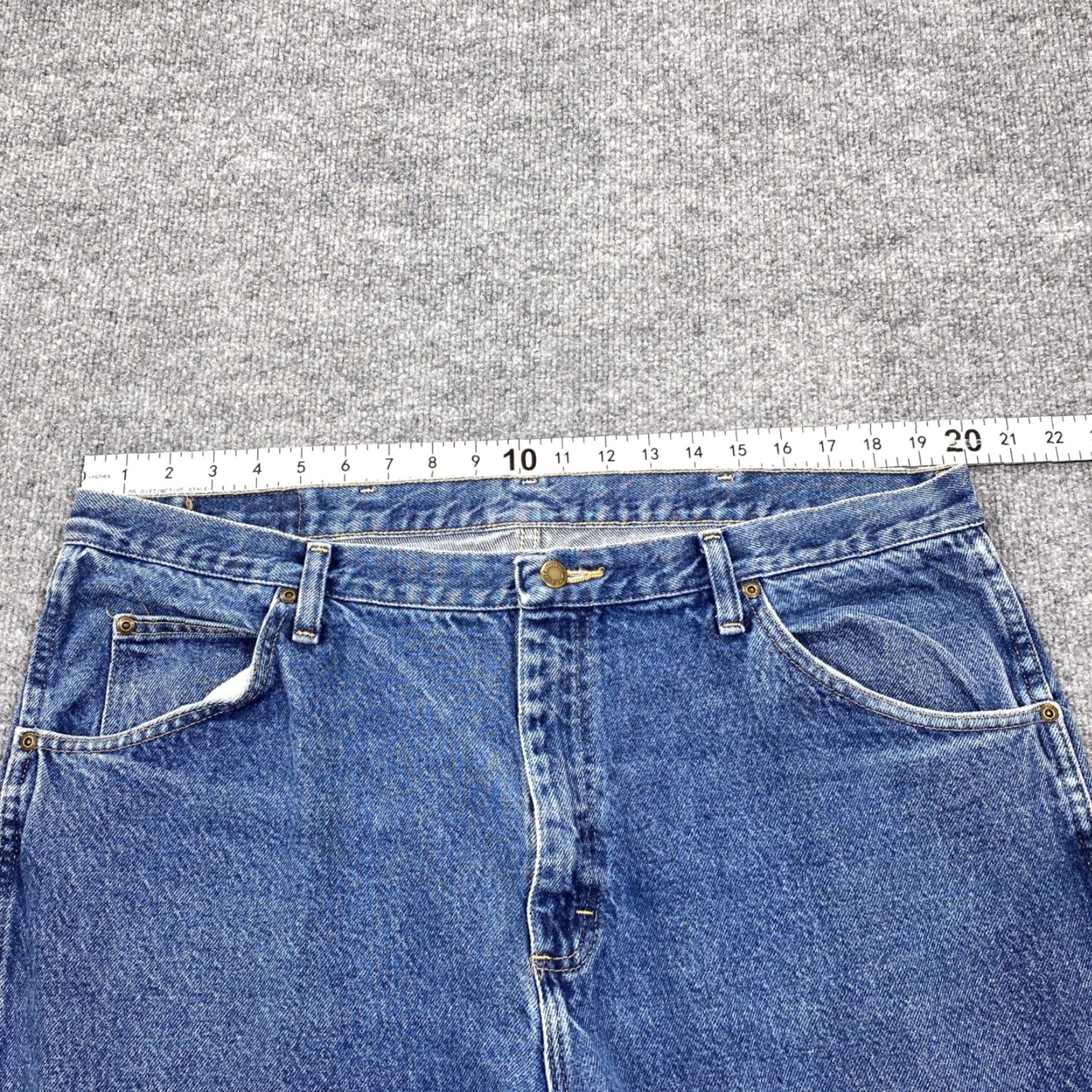 Wrangler VINTAGE (not applicable) Wrangler Jeans Mens 40x30 Blue Straight Leg Premium Quality Denim 5-Pocket Size US 40 / EU 56 - 4 Thumbnail