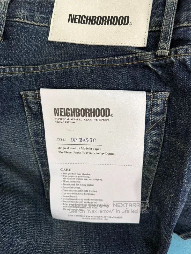 Neighborhood NEIGHBORHOOD WASHED DENIM BASIC PANTS. Size US 29 - 4 Thumbnail