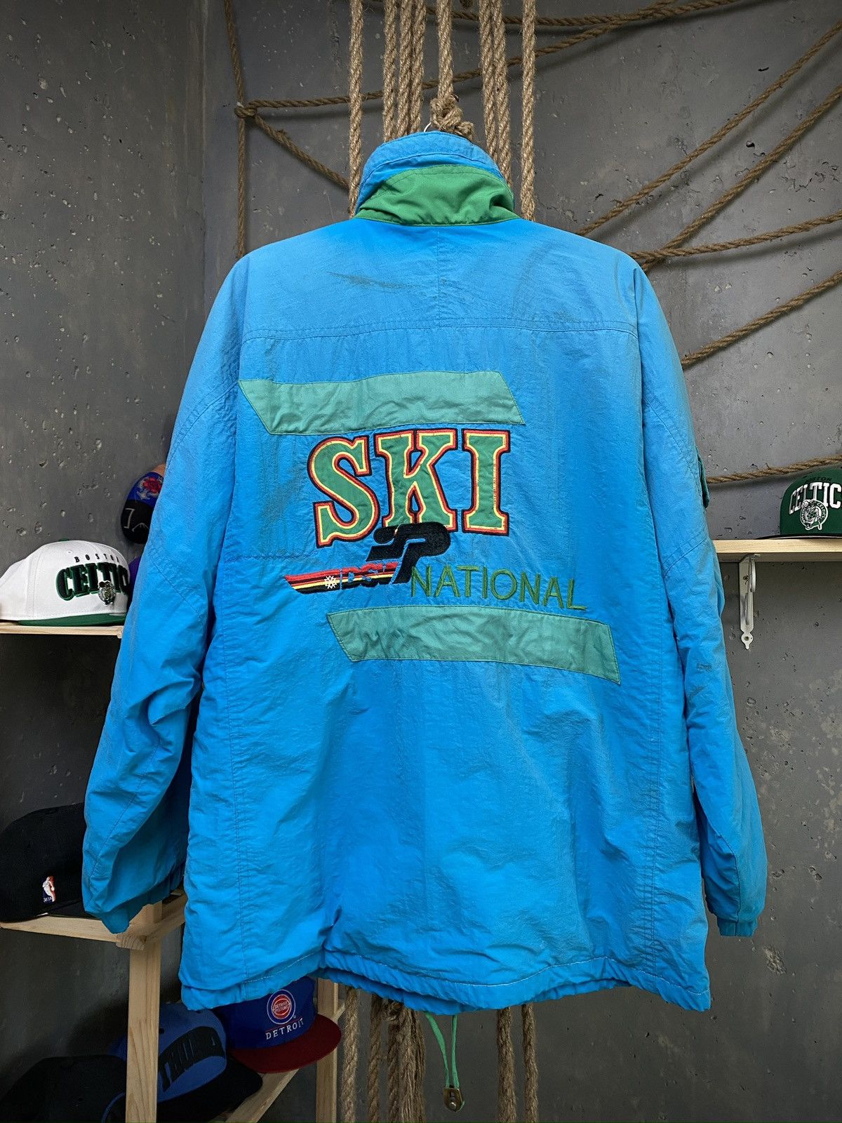 image of Elho 80's 90's Germany Dsv Ski National Jacket in Blue, Men's (Size Medium)