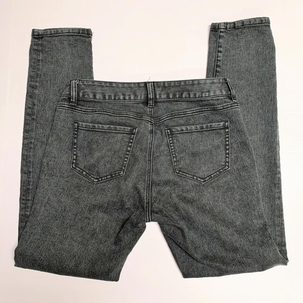 Designer CAbi Stone Washed Black Skinny Jegging Jeans, Sz 4 Size 27" / US 4 / IT 40 - 4 Thumbnail