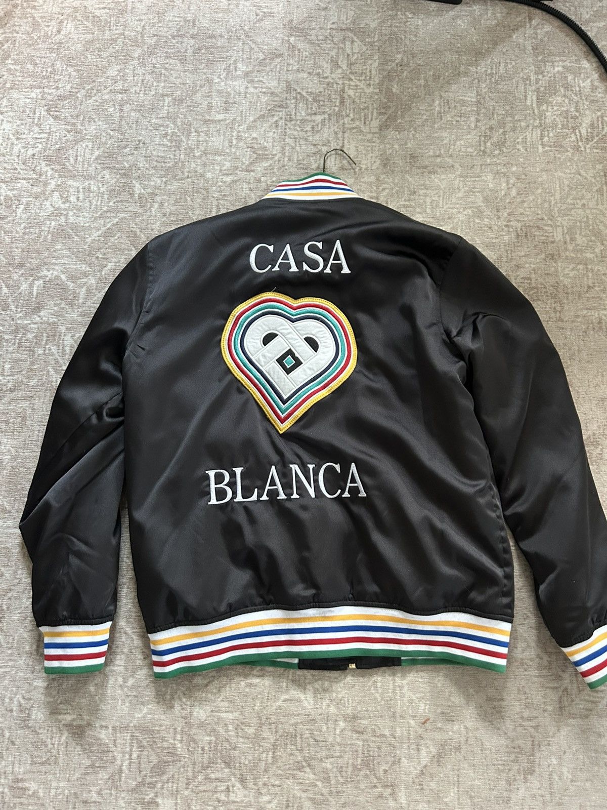 Casablanca Casablanca Logo Bomber Jacket BlackMulticolor Size US L / EU 52-54 / 3 - 2 Thumbnail