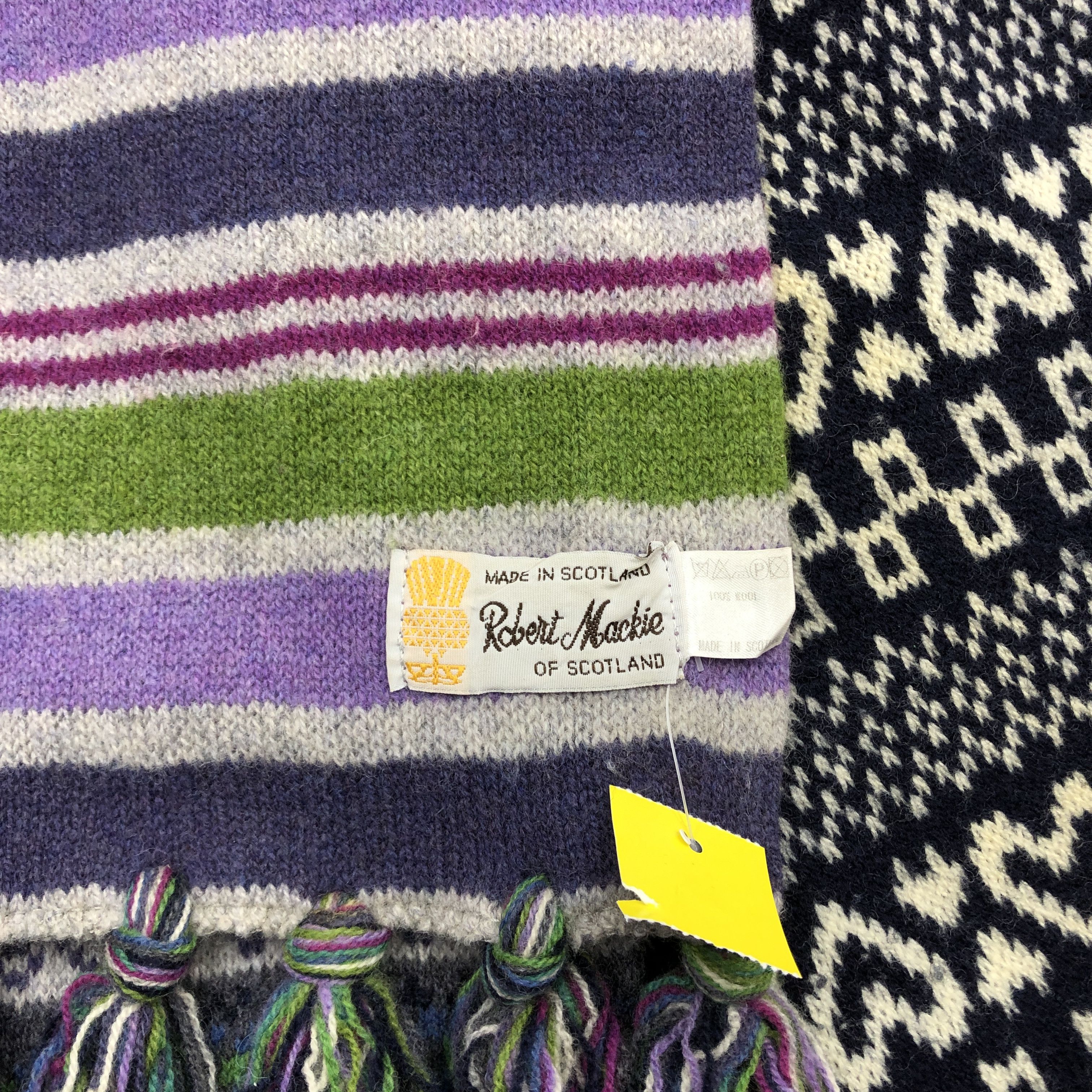 Other Vintage 90s Robert Mackie Scarf Muffler Wool Scarves Size ONE SIZE - 6 Thumbnail
