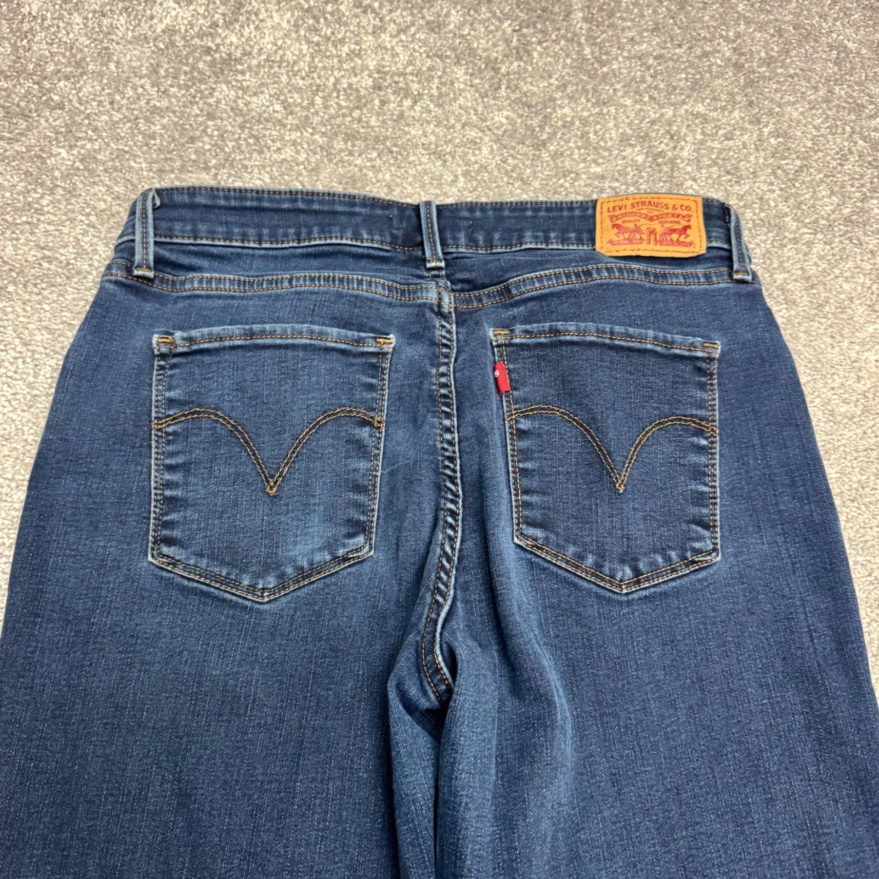 Levi's Levi's Jeans Womens 12 Dark Wash Mid Rise City Outdoor Preppy 5-Pocket Denim Cotton Blend Skinny Size 34" / US 12 / IT 48 - 5 Thumbnail