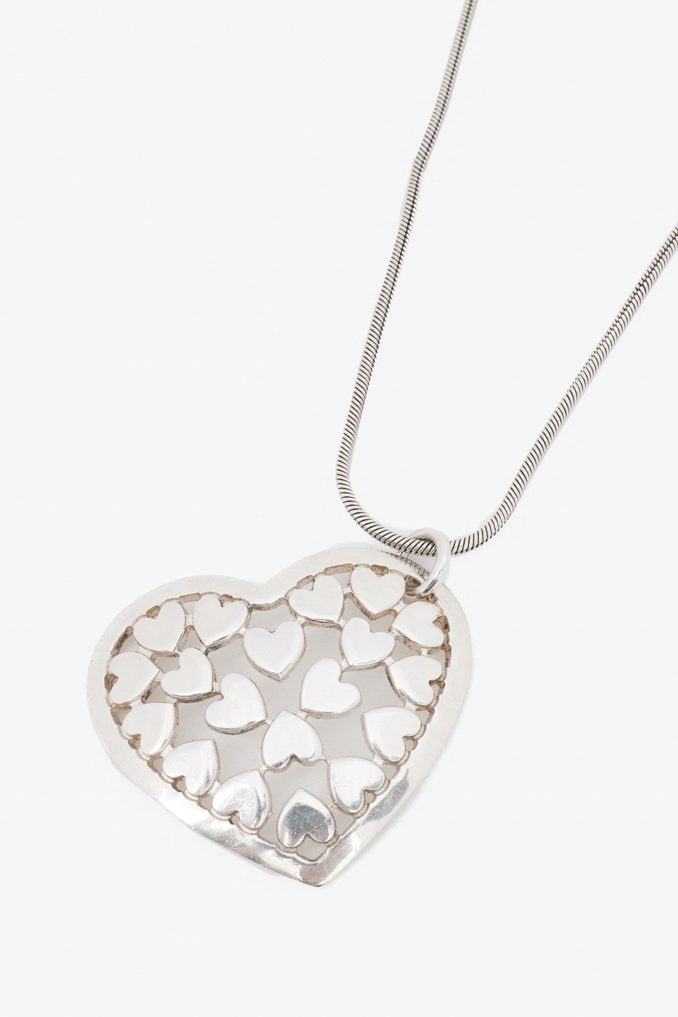 Other Birks Sterling Silver Cutout-Heart Pendant Necklace Size ONE SIZE - 1 Thumbnail