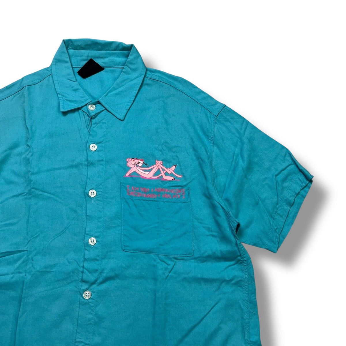 I Am Not A Human Being Pink Panther short sleeve button ups shirt Size US S / EU 44-46 / 1 - 5 Thumbnail