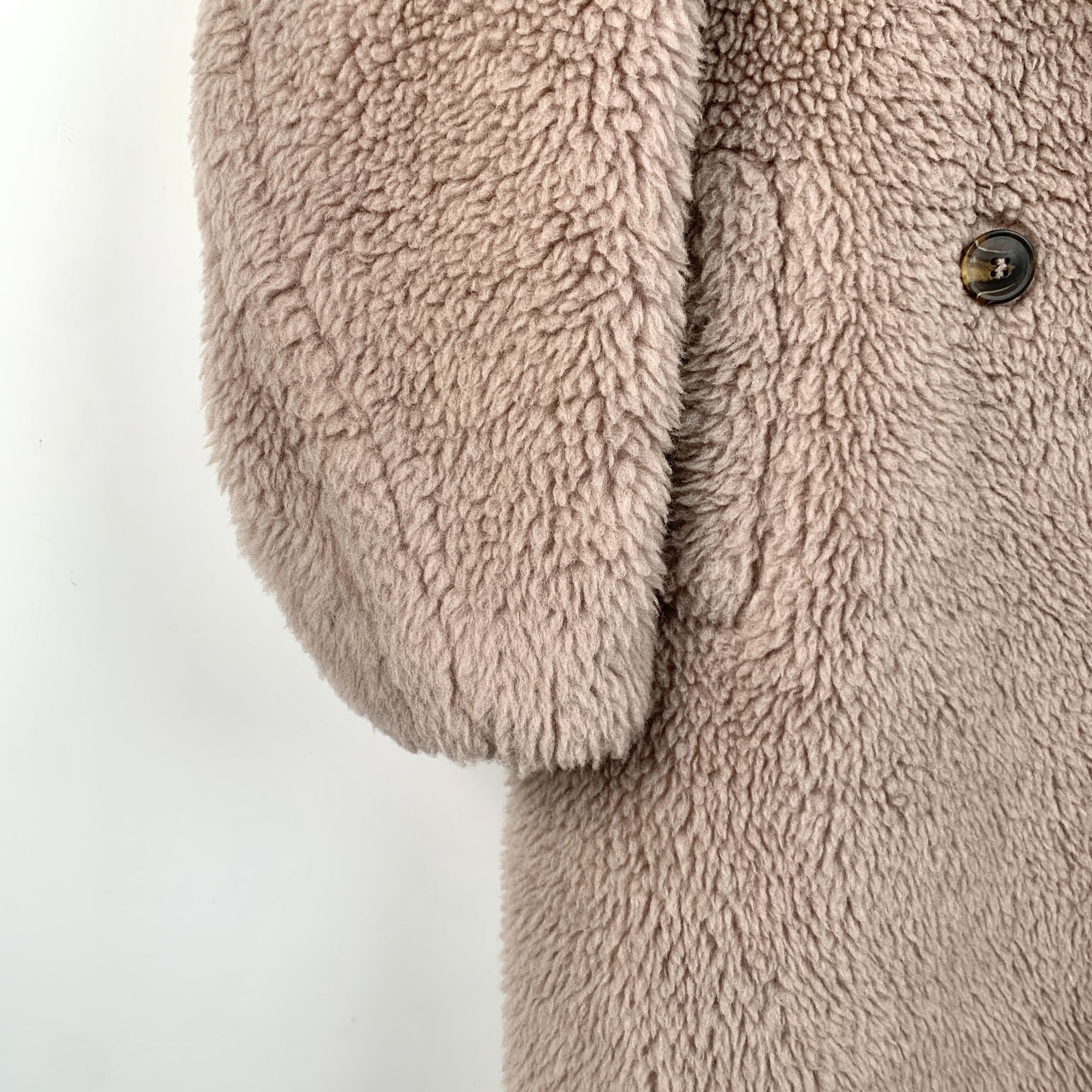 Max Mara Maxmara S-Class Teddy Alpaca Double-Breasted Coat With Lapel Size S / US 4 / IT 40 - 5 Thumbnail
