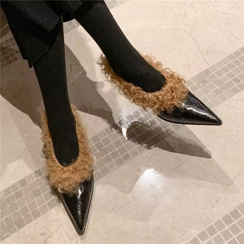 Other Design Warm Winter Charm Women’s Shoes High Heels Size US 8.5 / IT 38.5 - 3 Thumbnail