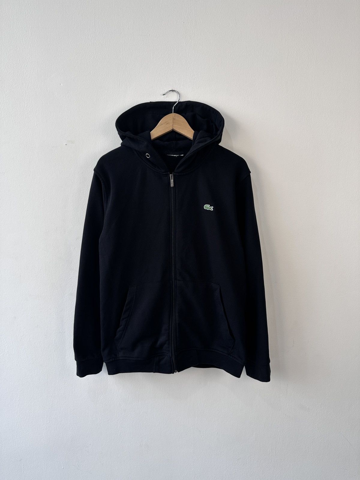 Lacoste Lacoste Full Zip Hoodie Black Men's Cotton Sweatshirt Size US L / EU 52-54 / 3 - 1 Thumbnail