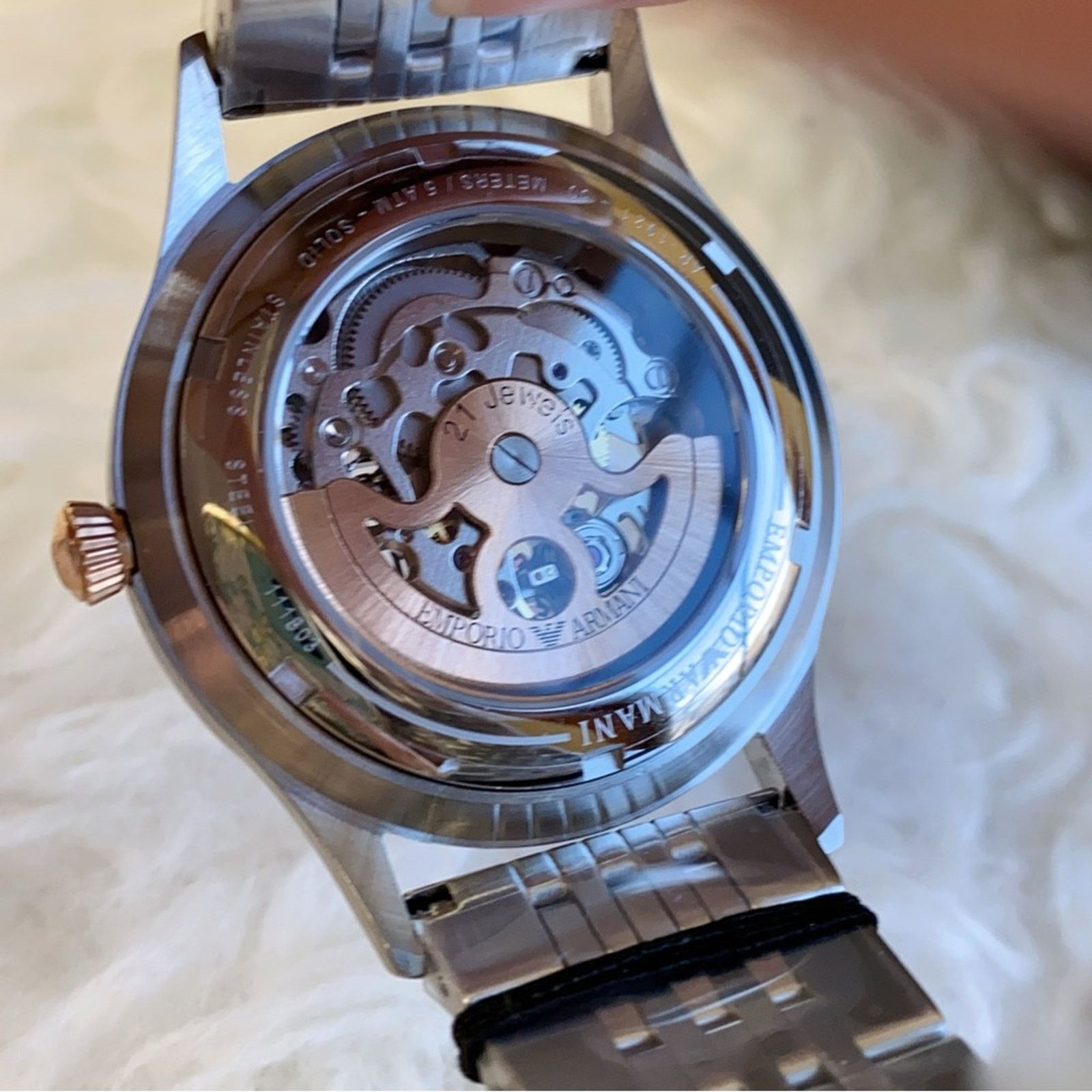 Emporio Armani EMPORIO ARMANI AR1921 Automatic Men's Watch Size ONE SIZE - 11 Thumbnail