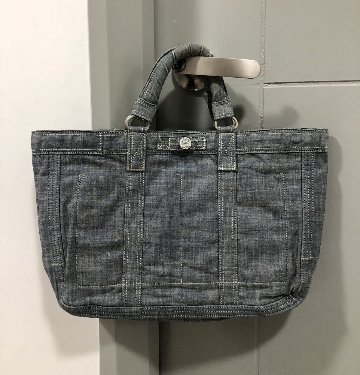 Porter PORTER Reverse 70th Anniversary Reversible Denim Tote Bag Size ONE SIZE - 8 Thumbnail
