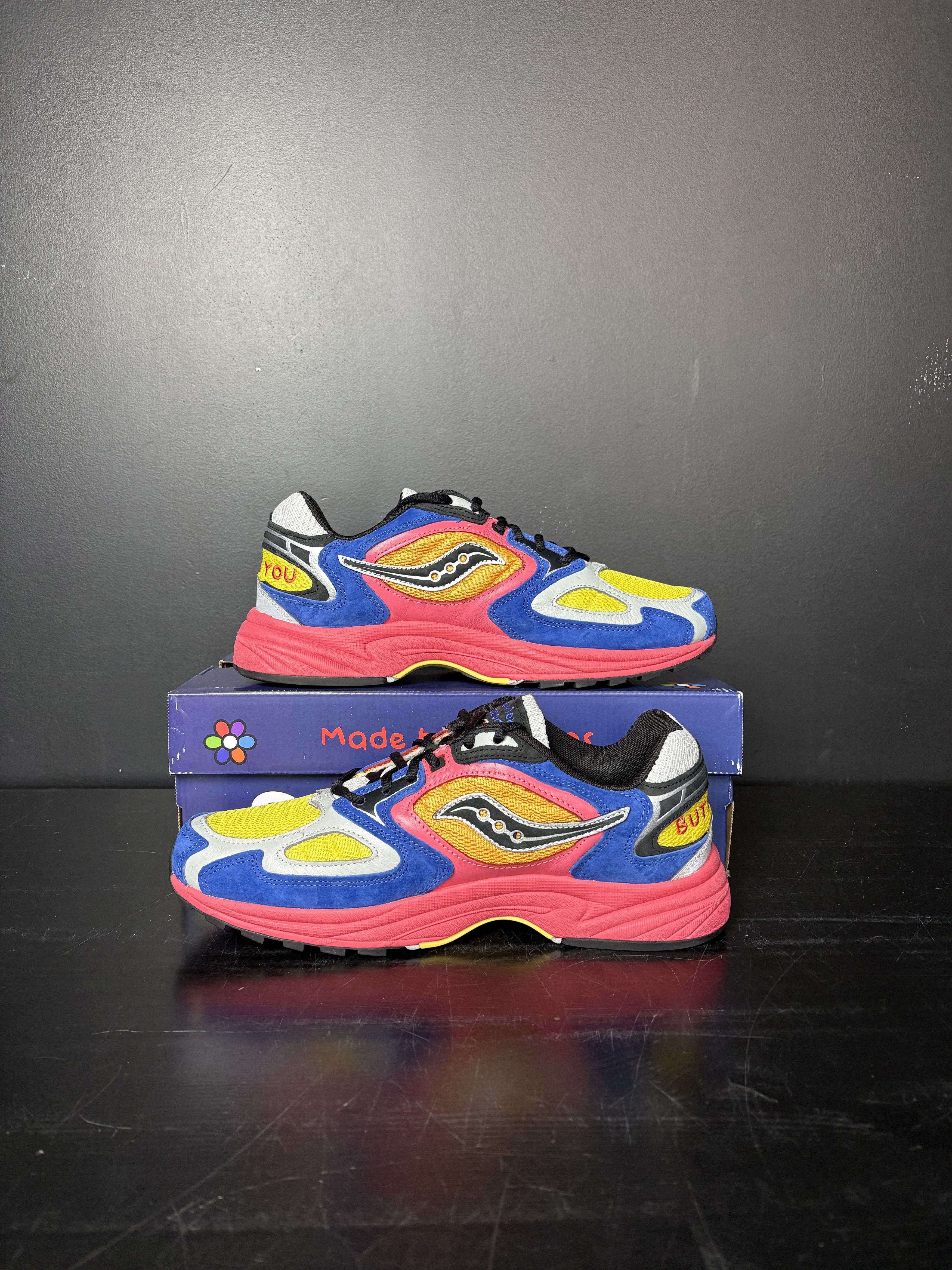 Nike Saucony Grid Jazz 9 x Jae Tips "I Love You But I’m Busy" **PRE-OWNED** - Size 10.5 Size US 10.5 / EU 43-44 - 2 Thumbnail