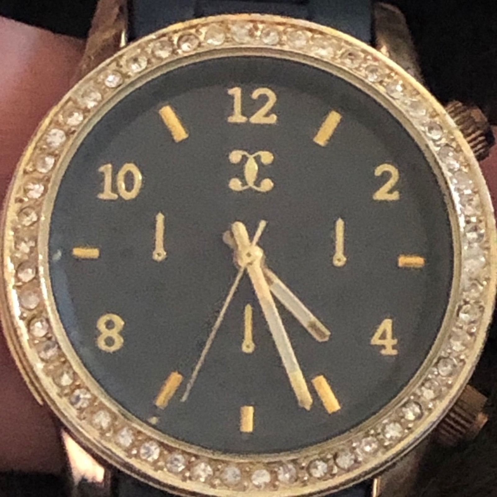 Jewelry Ladies C&C California blue band rhinestone watch Size ONE SIZE - 7 Thumbnail