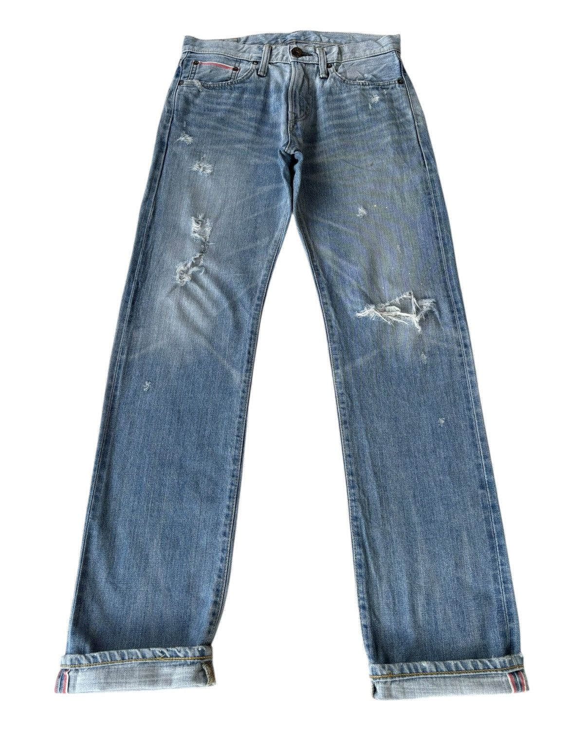 Hysteric Glamour × Undercover 🔥EDWIN 505zx SELVEDGE DENIM BUCKLE BACK BLUE WASH JEANS Size US 30 / EU 46 - 1 Thumbnail