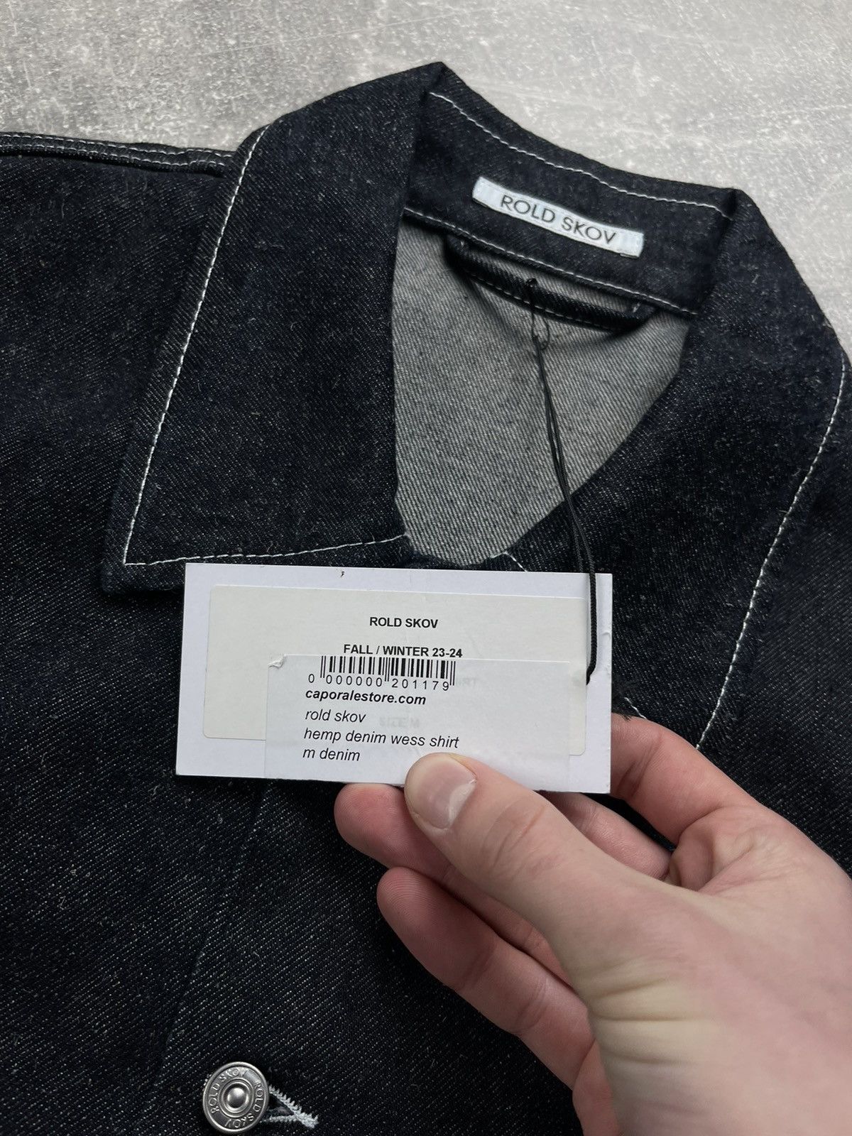 Other Rold Skov Hemp Denim Work One Pocket Shirt FW23/24 Size US M / EU 48-50 / 2 - 6 Thumbnail