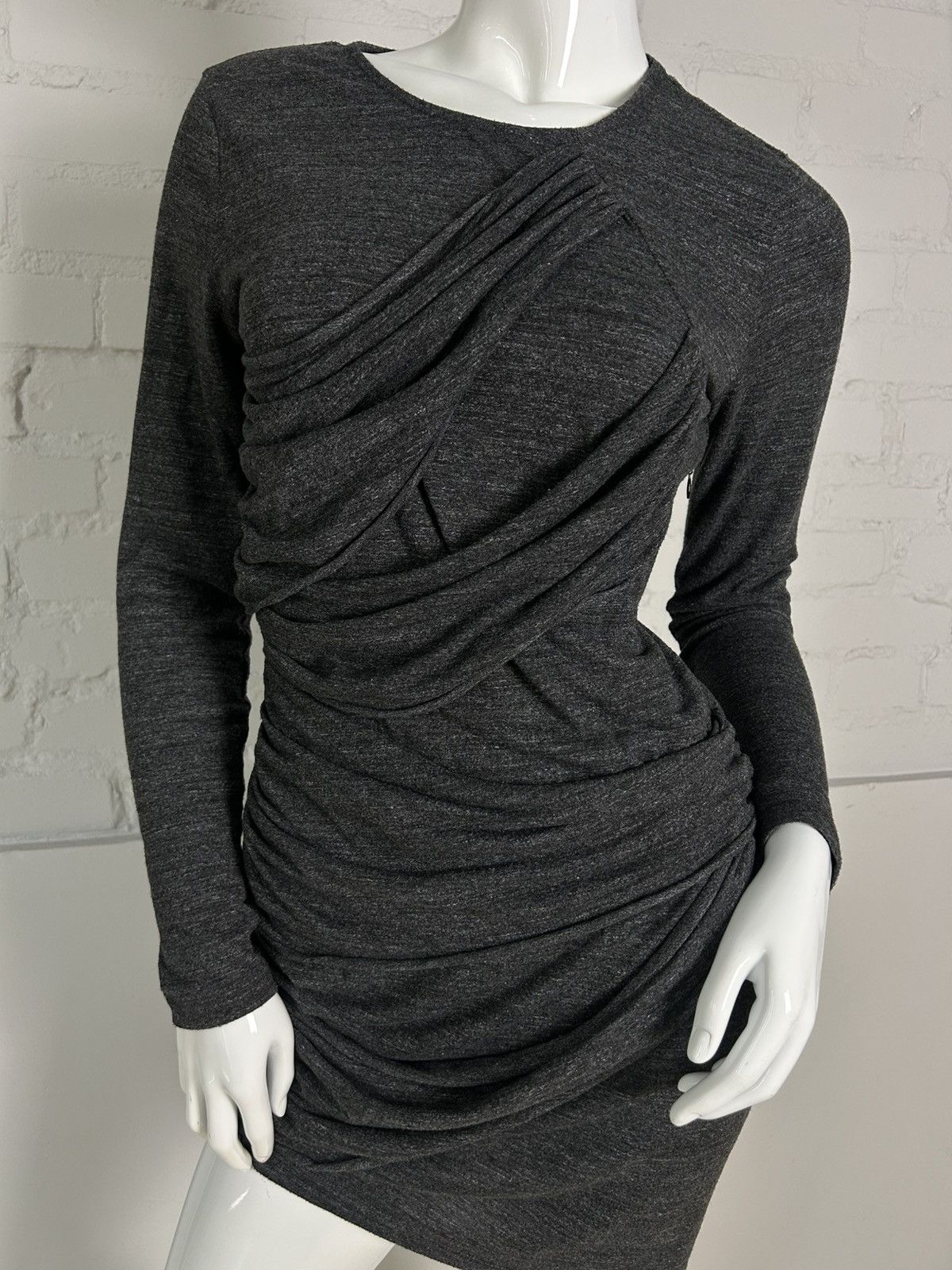 Other Insane draped grey mini dress Size M / US 6-8 / IT 42-44 - 2 Thumbnail