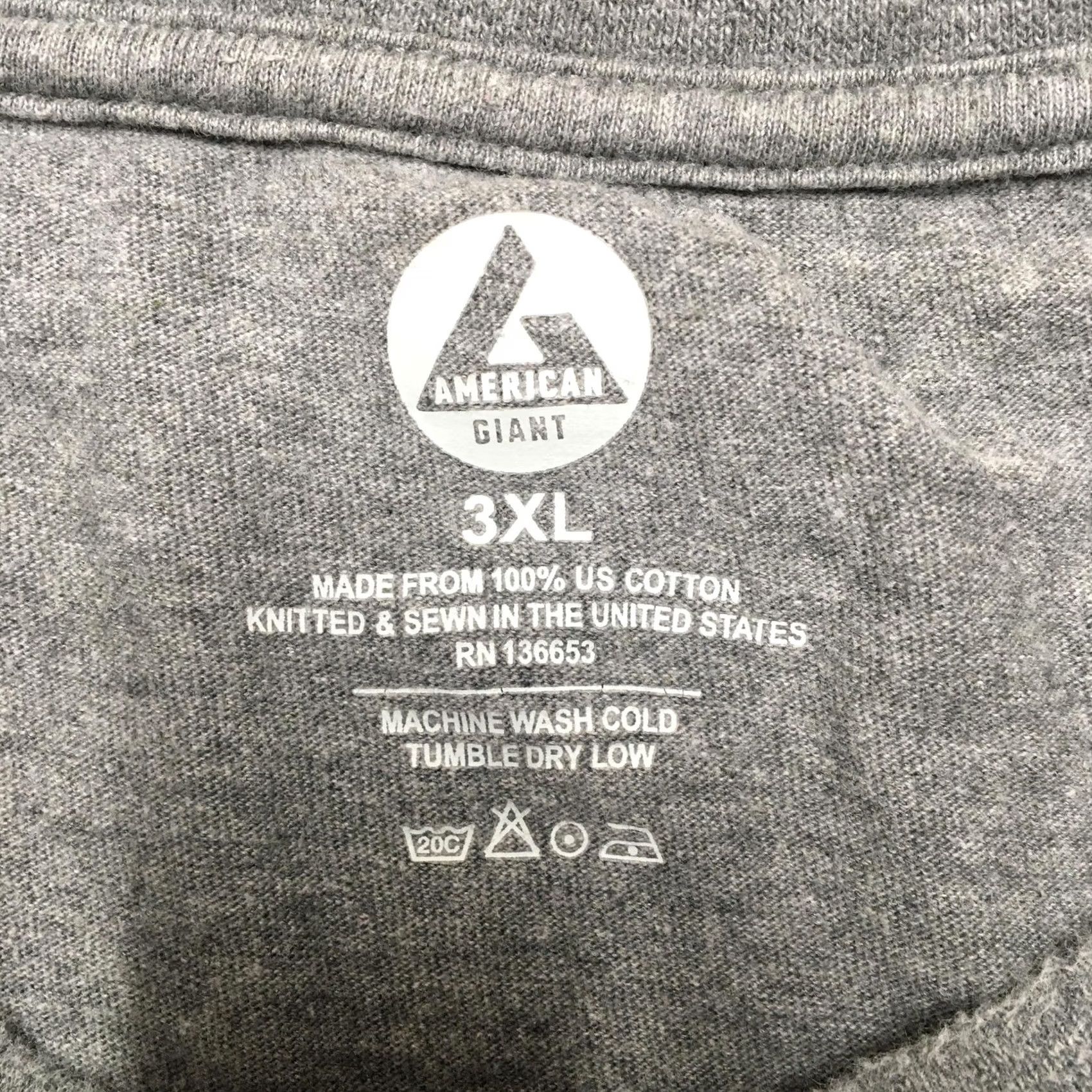Vintage American Giant Shirt Mens 3XL Gray Long Sleeve Pocket Tee Made in USA Cotton Size US XXL / EU 58 / 5 - 5 Thumbnail