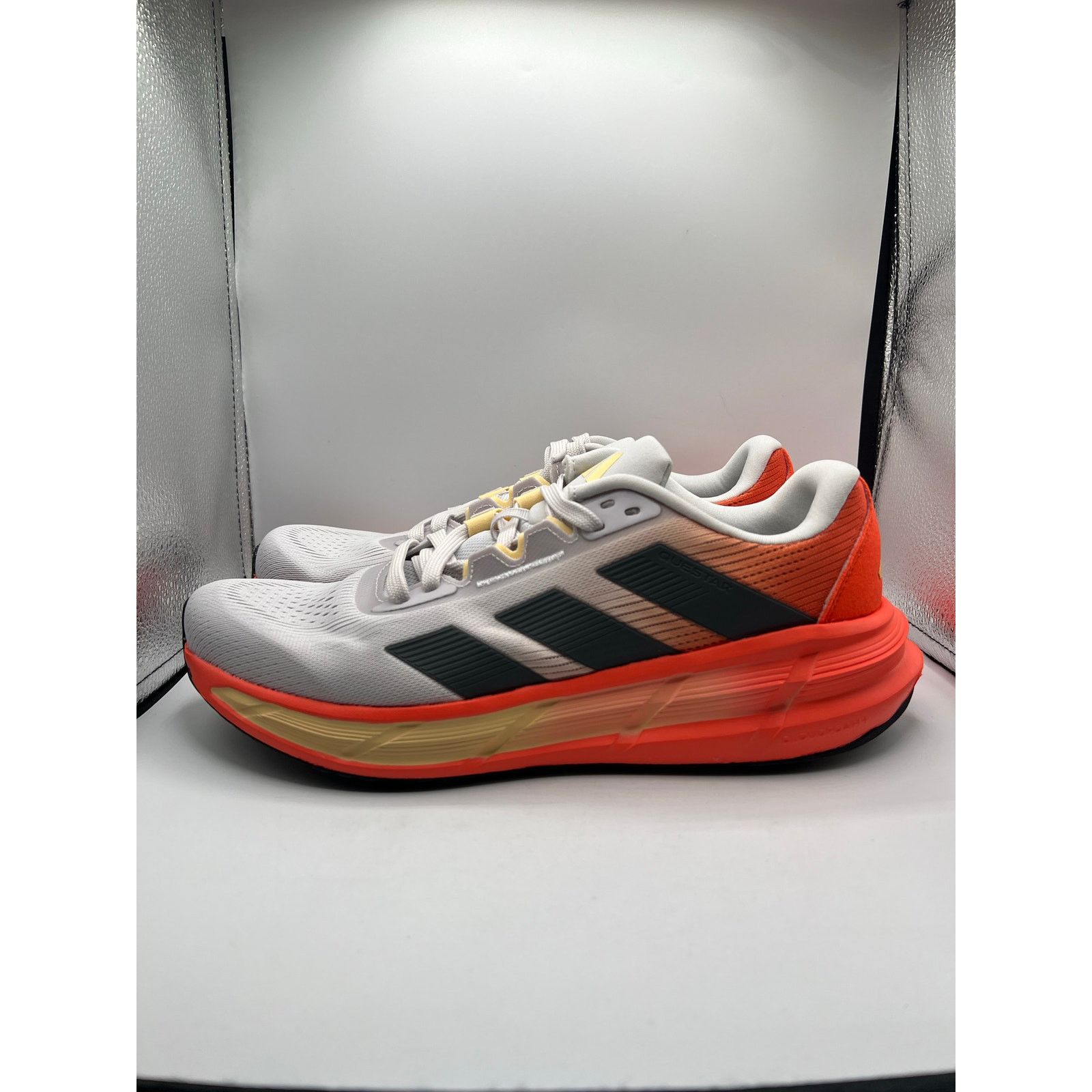 Adidas Adidas Queststar 3 “Dash Grey Semi Impact Orange” size 12 Size US 12 / EU 45 - 1 Thumbnail