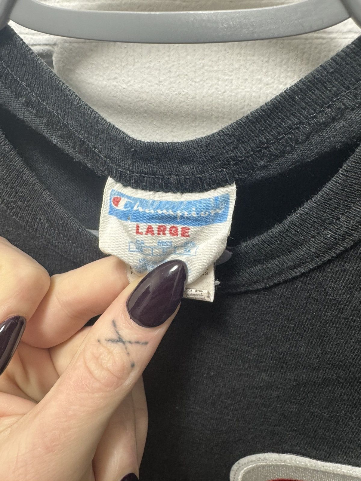 Champion × Vintage Champion Vintage Classic Large Logo Thick Cotton 90s Size US L / EU 52-54 / 3 - 3 Thumbnail